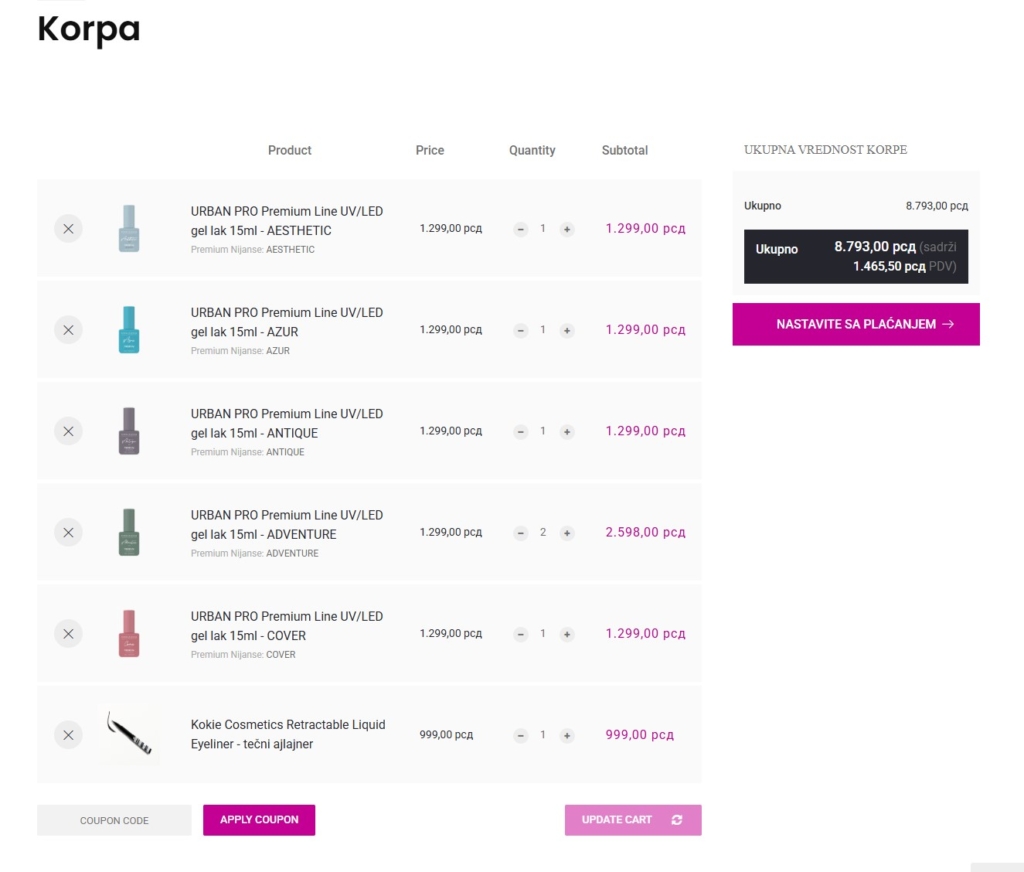 Kako poručiti proizvode 3